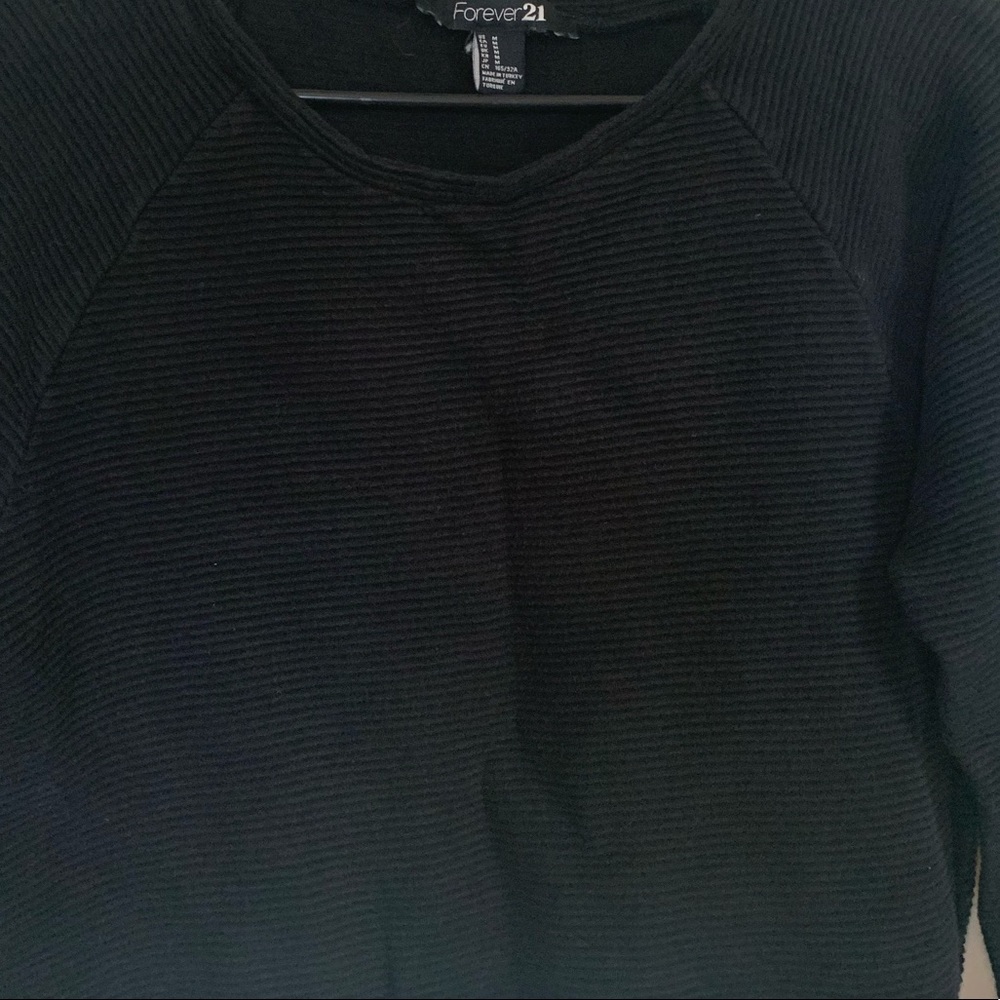 Black Ribbed Sweater - Picture 2 of 4